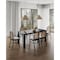 Manhattan Comfort Rectangle Dining Set of 7 W/ Paragon Chairs, 70.86 in L, American Solid Ash Wood, Black and Grey 6-DT02DCCA05-GY - alternate 1